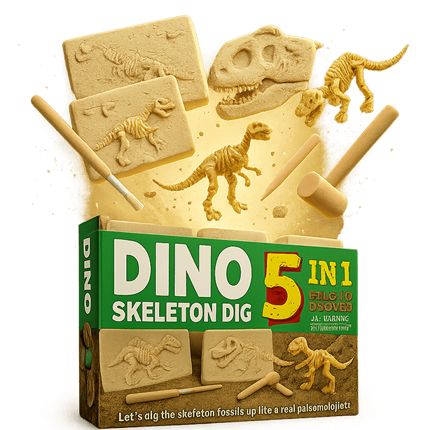 Zestaw wykopaliskowy Dinozaury – pudełko, jajko i akcesoria